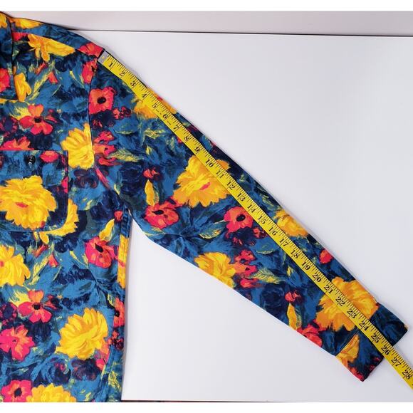 NWT J. CREW Mid-weight Flannel Daubigny Floral Button Up L/S Shirt Men's Large - Picture 9 of 10